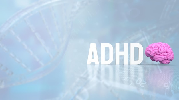 Foto de adhd voor medisch of onderwijs concept 3d rendering