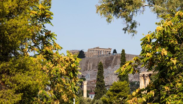 De Akropolis Parthenon in Athene Griekenland