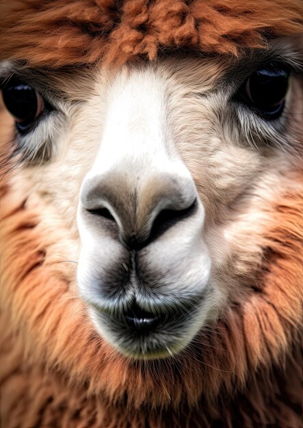 De alpaca is een soort Zuid-Amerikaans kameelachtige zoogdier