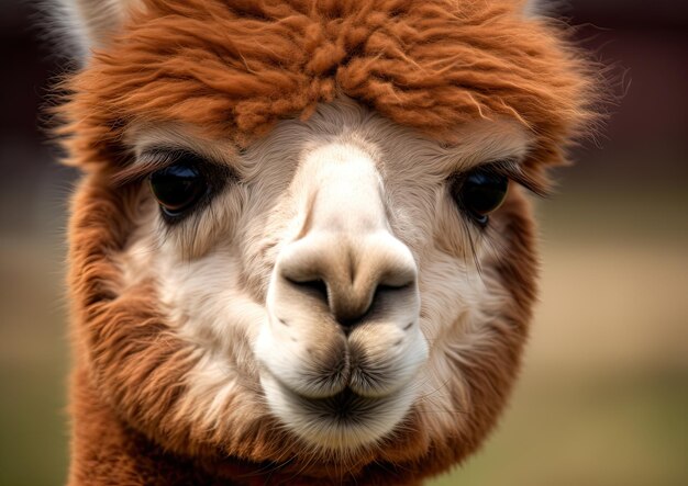 De alpaca is een soort Zuid-Amerikaans kameelachtige zoogdier