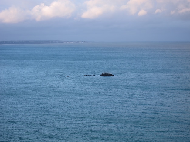 De baai van Saint-Brieuc gezien vanaf de Pointe du Roselier in Plérin