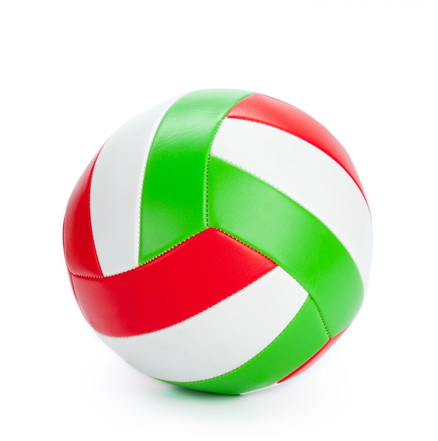 De bal voor volleybal op een witte achtergrond