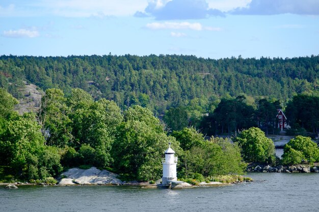 De Baltische Zee bij Stockholm in Zweden.