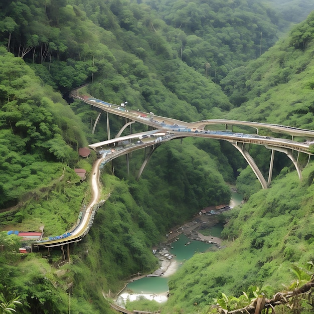 De Banaue-brug in de Filipijnen AI