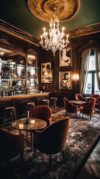 De bar in het Ritz London