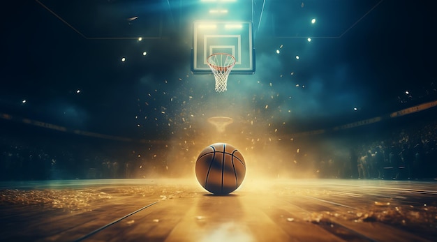 De basketbal vliegt in de ring Generatieve AI