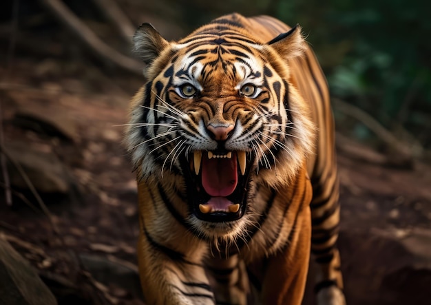 De Bengaalse tijger is een populatie van de Panthera Tigris