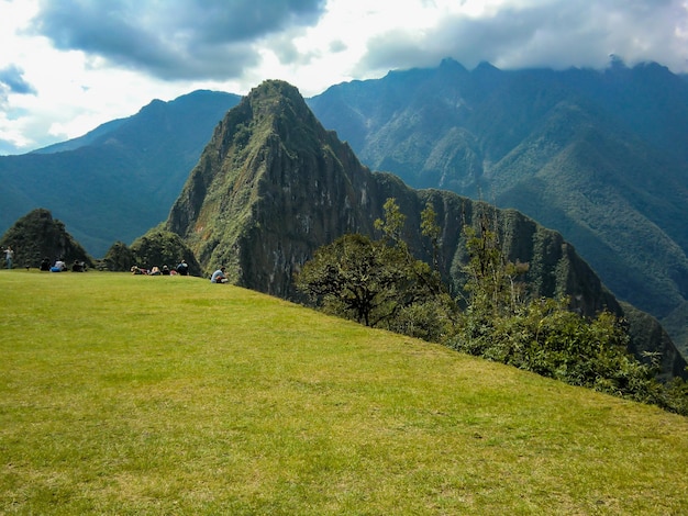 De berg Huayna Picchu in Cusco Peru