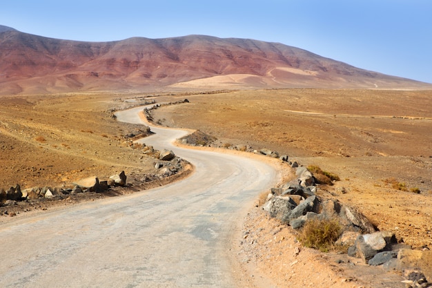 De berg van Ajaches in Lanzarote Punta Papagayo