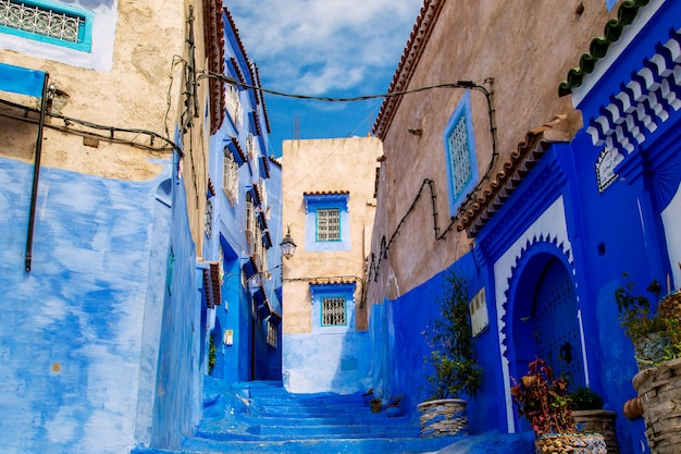 De beroemde blauwe stad Chefchaouen.