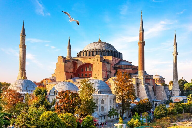 De beroemde Hagia Sophia-moskee in Istanbul, Turkije