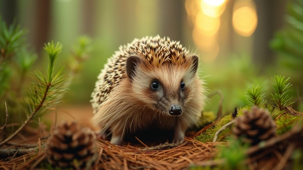 De betoverende egel in het bos