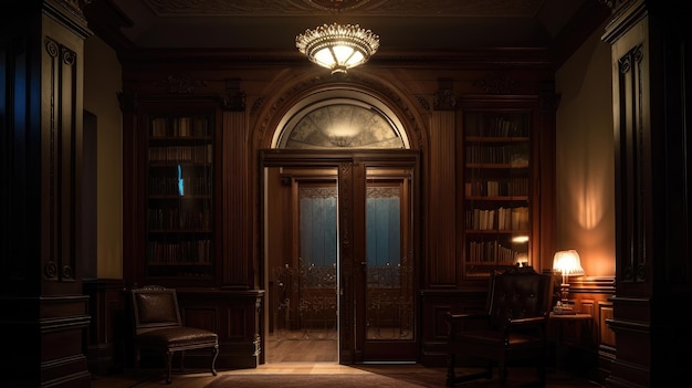 De bibliotheek in het museum van de doden