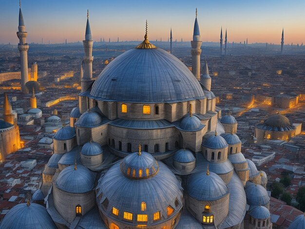 De Blauwe Moskee Istanbul Turkije