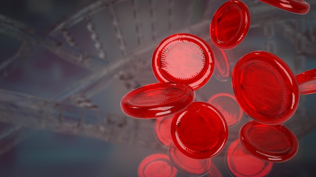 De bloedcel voor medisch of onderwijsconcept 3D-rendering