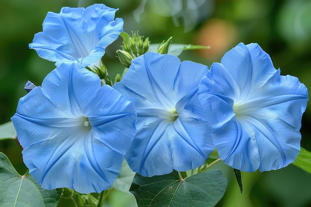 de bloemen van een ochtendplant in de lente zonneschijn professionele fotografie