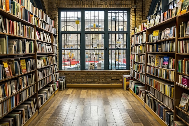 de boekwinkel met boekenplank vol boeken professionele fotografie