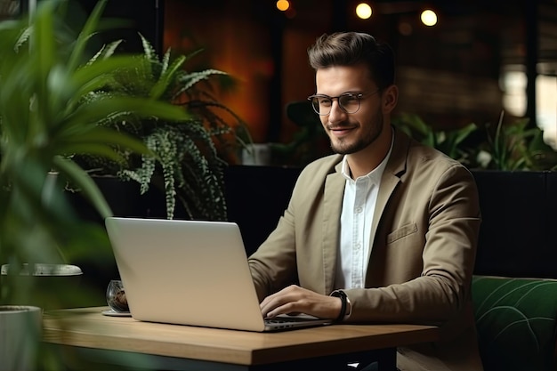 De charismatische zakenman die op meesterlijke wijze werk en plezier in het café weet te balanceren