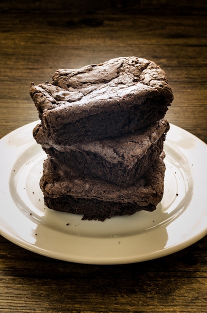 De chocoladebrownie.