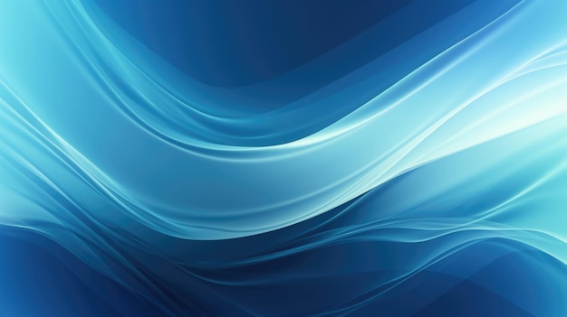 De creatieve blauwe gladde abstracte golvende achtergrond Generatieve AI AIG21