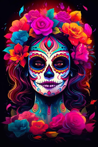 De dag van de doden van Calavera Catrina