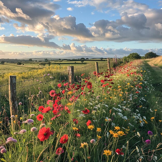 Foto de diversiteit van de heggen verbaast zich over de achtergrond van de biodiversiteit