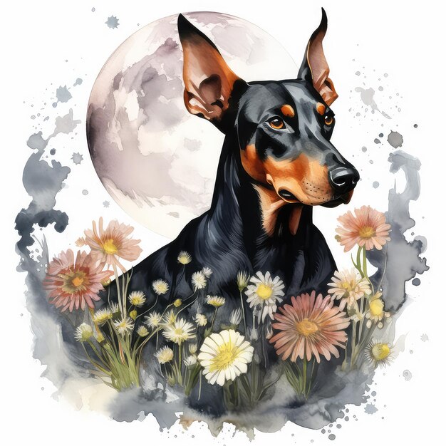 De Doberman Pinscher, gewoonlijk de Doberman genoemd, is een middelgroot tot groot hondenras dat bekend staat om zijn slanke, elegante uiterlijk en sterke, alerte en intelligente persoonlijkheid.