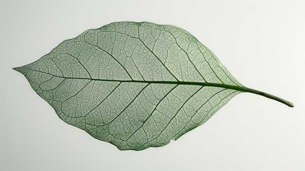 De doorzichtigheid van de aderen van een blad een netwerk van levensbloed gegraveerd in groen