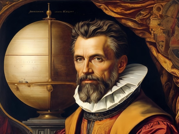 Foto de duitse astronoom en wiskundige johannes kepler heeft een