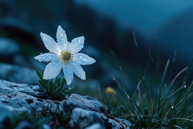 De Edelweiss in schemerschaduwen