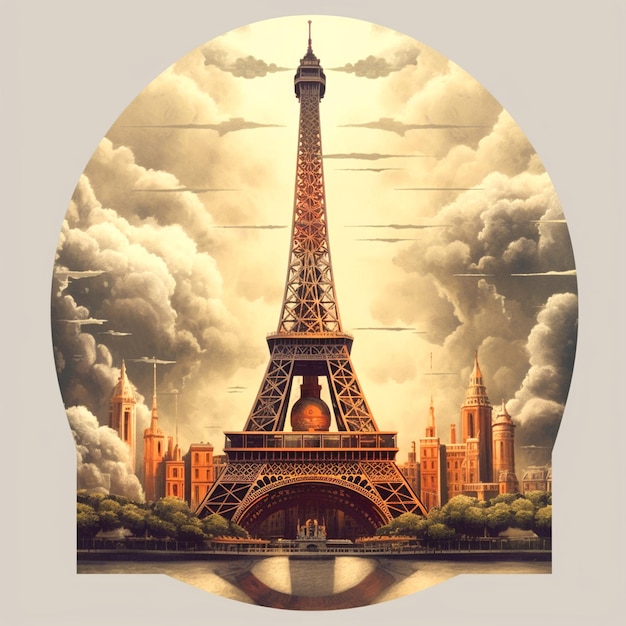 de eiffeltoren staat in de stad parijs