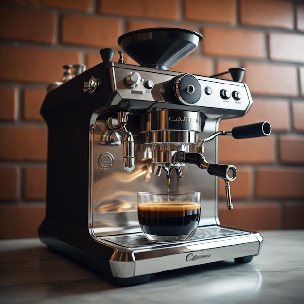 De Espresso koffie en machine