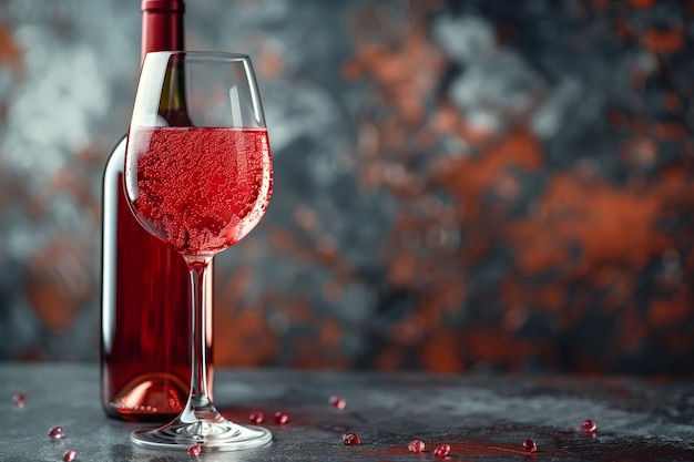 De essentie van druiven veranderd in fijne rode wijn, elegant bereid voor een verrassing van enthousiastelingen
