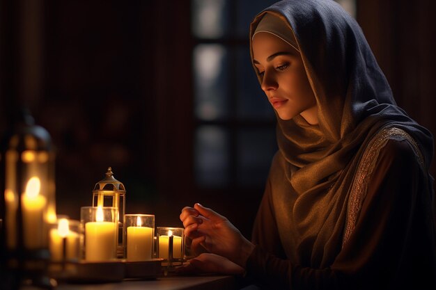 Foto de etherische nachten van de vrede van de ramadan