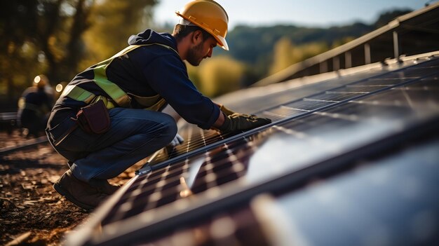 De expertise van een zonnepaneelinspectietechnicus van dichtbij