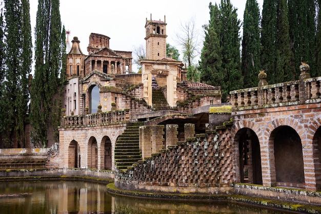 De fantasiearchitectuur van La Scarzuola in Terni, Italië