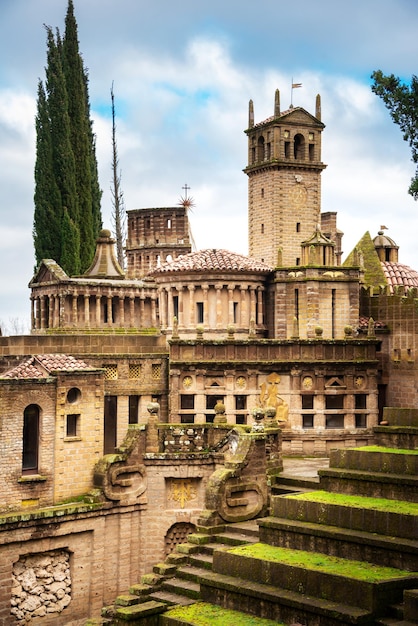 De fantasiearchitectuur van La Scarzuola in Terni, Italië