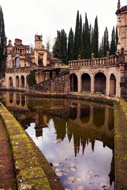 De fantasiearchitectuur van La Scarzuola in Terni, Italië