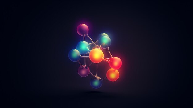 Foto de fascinerende samenstelling van de moleculen
