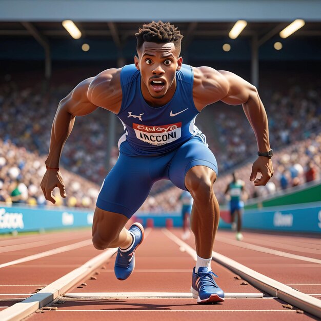 De finale van de 100m hurdles op de wereldkampioenschappen van de IAAF.