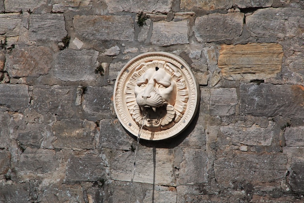 De fontein in het paleispark van Potsdam in Duitsland