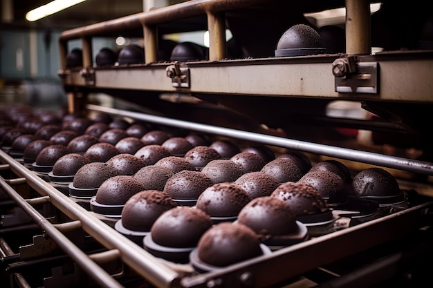 De geautomatiseerde zoetwarenlijn van de chocoladefabriek