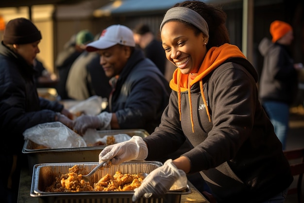 De geest van iets teruggeven op Thanksgiving