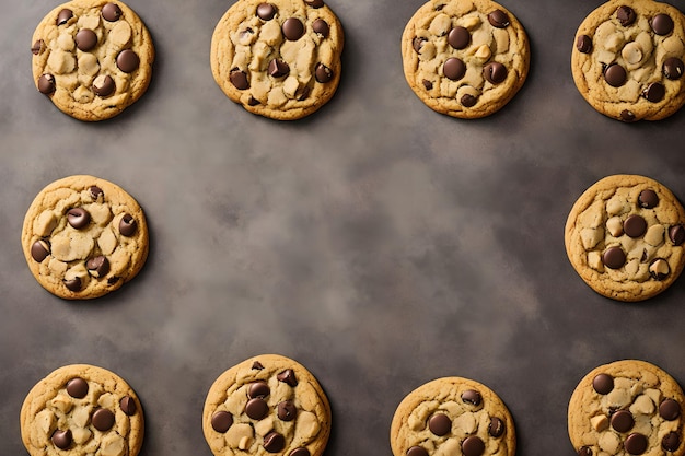 De generatieve kunst van Chocolate Chip Cookies door AI