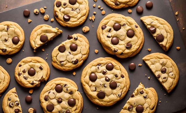 De generatieve kunst van Chocolate Chip Cookies door AI
