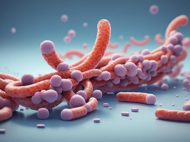 Foto de gezondheidsvoordelen van lactobacillus-bacteriën in de menselijke darm ontrafelen