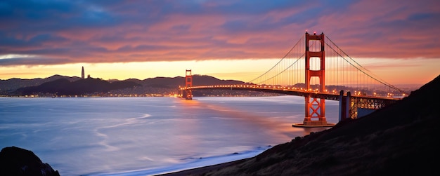 De Golden Gate Bridge in San Francisco, Californië