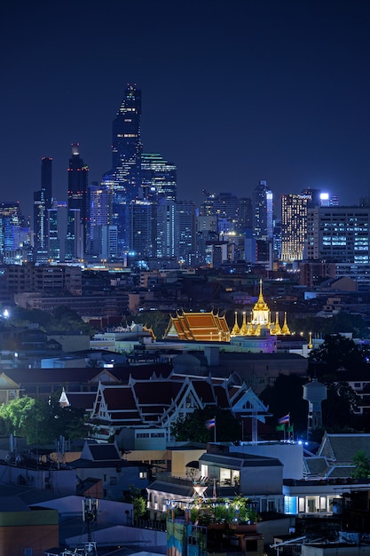 De gouden berg is een religieuze structuur in Bangkok