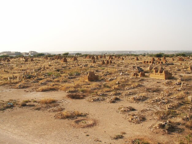 De graven van Chaukundi in Karachi, Pakistan