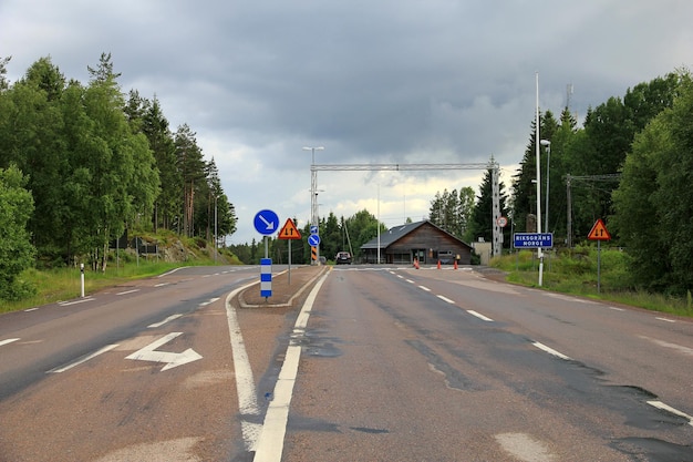 De grens tussen Noorwegen en Zweden